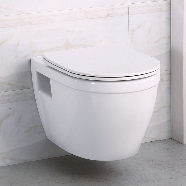 Унитаз подвесной BelBagno Loto BB070CHR/SC безободковый , изображение 11