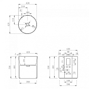 Раковина ABBER Kristall AT2704Rubin 42 см , изображение 4