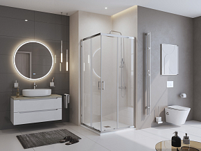 Фото Поддон для душа BelBagno Uno TRAY-MR-UNO-A-80-35-W-CR 80x80