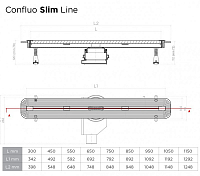 Душевой лоток Pestan Confluo Slim Line 650 с решеткой , изображение 4