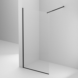 Фото Душевая перегородка BelBagno Kraft L-1-120-C-NERO