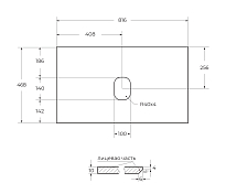 Столешница BelBagno KEP-80-GRN-W0 Granito , изображение 5