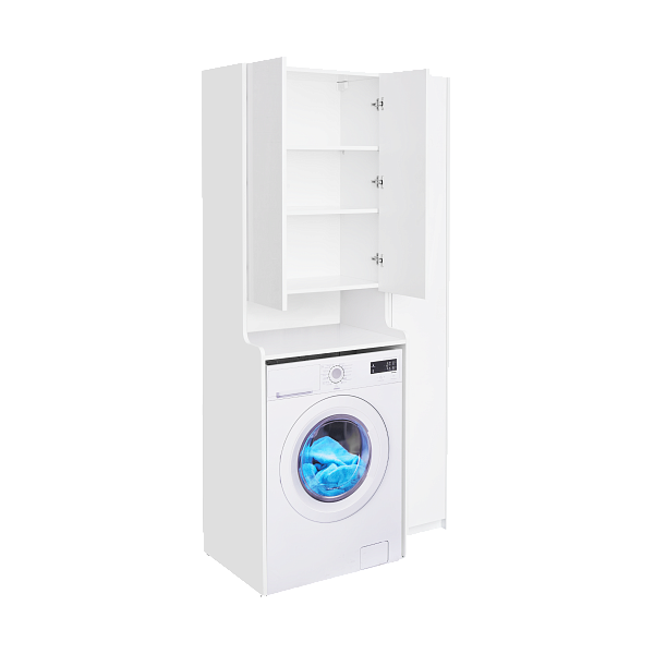 Шкаф Aquaton Лондри белый, для стиральной машины , изображение 7