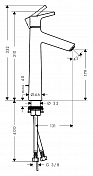 Смеситель Hansgrohe Talis S 72031000 для раковины , изображение 3