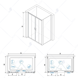 Фото Душевой уголок RGW Passage PA-41 (PA-11 + Z-050-2) 120х80