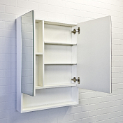 Зеркало-шкаф Comforty Никосия 60 белый глянец , изображение 3