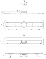 Фото Душевой лоток BelBagno Luce BB-LD-LUCE-60-BIANCO с решеткой 60 см