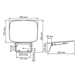 Фото Сиденье для душа Wasserkraft SS402 черное