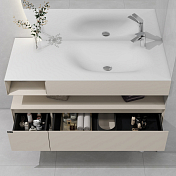 Тумба с раковиной Black&White Universe U955.1200R 120 песочный , изображение 4