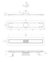 Фото Душевой лоток BelBagno Luce BB-LD-LUCE-60-CR с решеткой 60 см