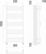 Полотенцесушитель водяной Terminus Соренто П15 50х100 , изображение 3