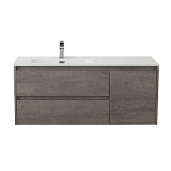 Фото Тумба под раковину BelBagno Kraft 120 L подвесная, Cemento Grigio
