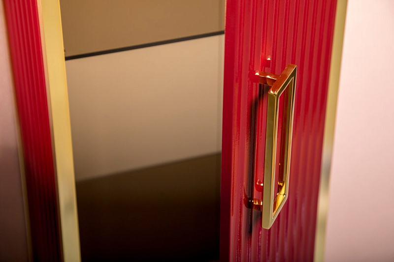 Шкаф-пенал Armadi Art Monaco 35 R бордовый, золото , изображение 2