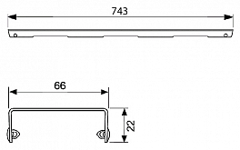 Решетка TECE TECEdrainline Basic 600810 глянцевая 80 см , изображение 6