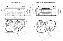 Акриловая ванна Radomir Vannesa Ирма 2-01-0-2-1-216 149x96 R , изображение 5