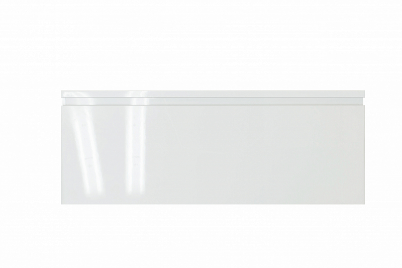 Тумба с раковиной Эстет Dallas Luxe 105 L белая подвесная 1 длинный ящик , изображение 1