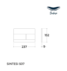 Фото Комплект Sintesi-12 (унитаз с инсталляцией, сиденье, клавиша нержавеющая сталь)