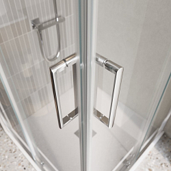 Фото Душевой уголок BelBagno Luce AH-22-130/120-C-Cr