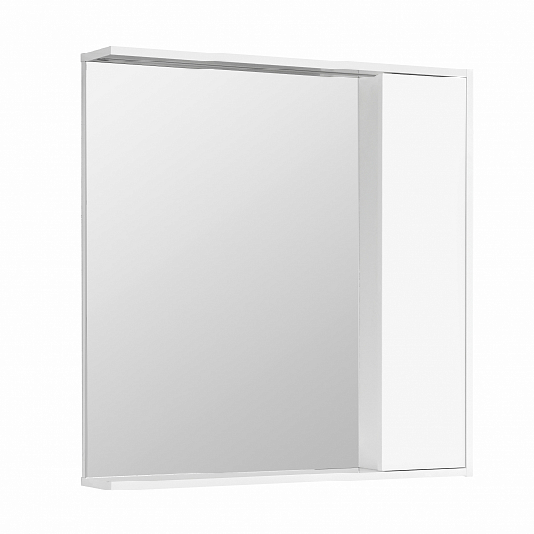 Зеркало-шкаф Aquaton Стоун 80 белый , изображение 1