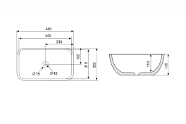 Раковина Abber Rechteck AC2200MW 46 см , изображение 4